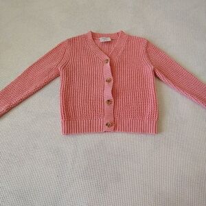 Okie Dokie Pink Knit Girl 's Sweater Size 3 T